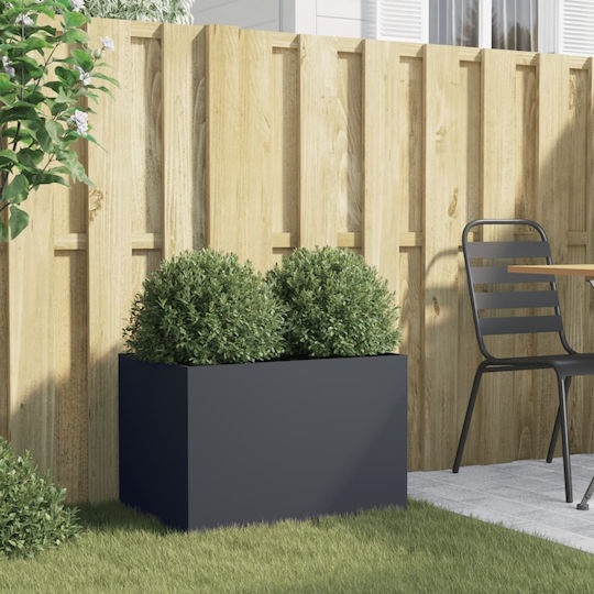 vidaXL Planter Box Plastic Charcoal 62x39x40cm.
