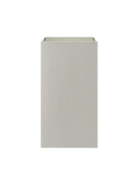 vidaXL Planter Box Metallic Silver 42x75x38cm.