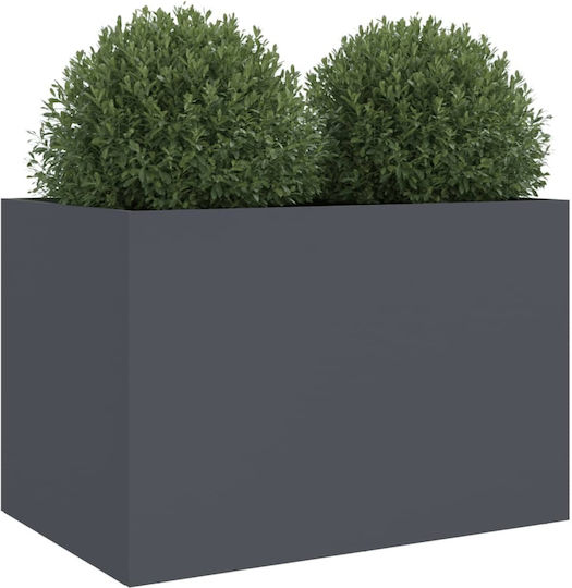vidaXL Planter Box Plastic Charcoal 62x39x40cm.