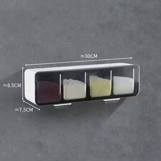 Gewürzbehälter Kunststoff Grau 1Stück 1Stück