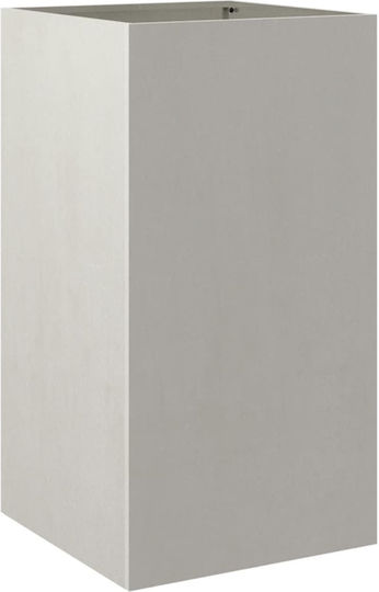 vidaXL Blumenkasten Metallisch Silver 42x75x38cm.