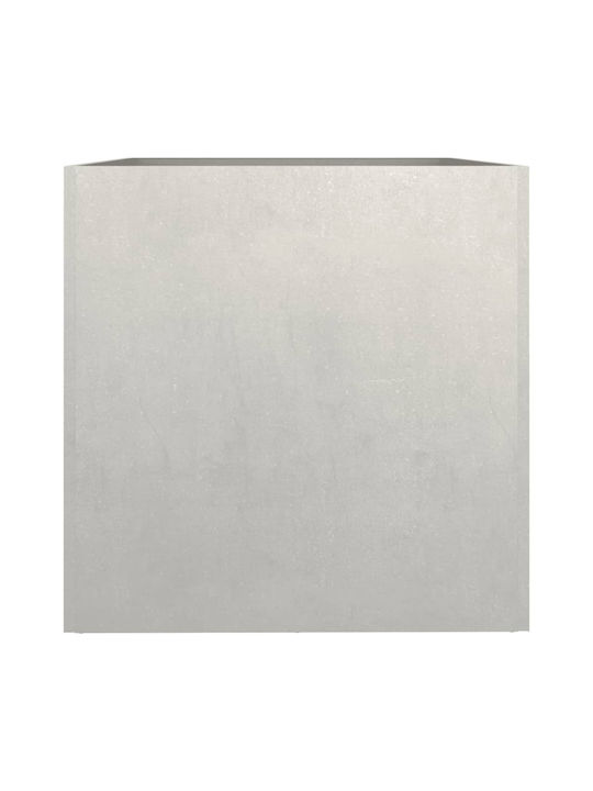 vidaXL Silver Planter Box Metallic Silver 62x39x40cm.
