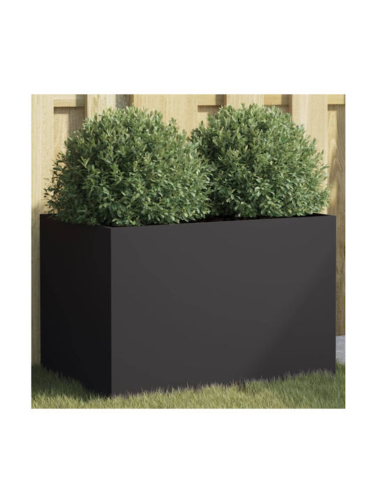 vidaXL Planter Box Plastic Black 62x39x40cm.