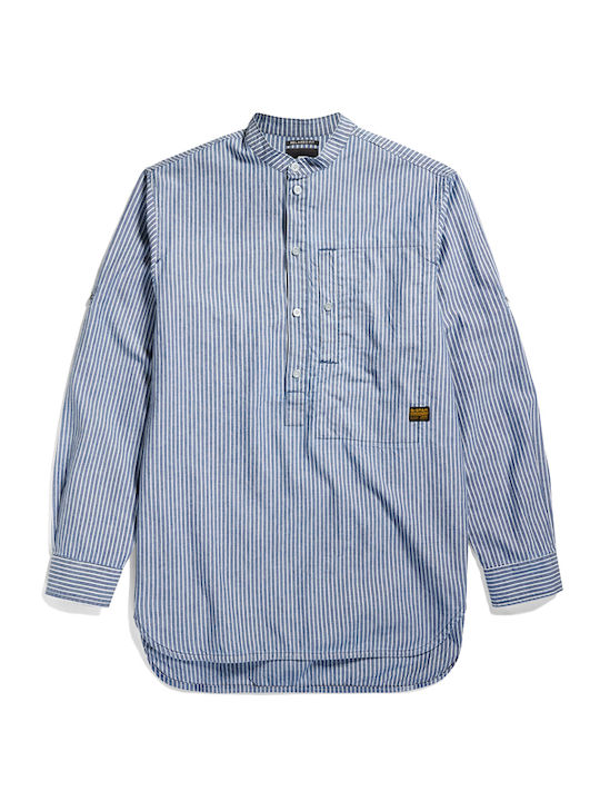 Long-sleeved Cotton Shirt Striped .d934-sun Faded Strip