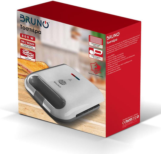 Bruno Sandwichmaker für for 2 Sandwiches Sandwiches 800W Weiß