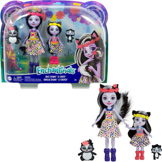 Mattel Sage Skunk & Caper Puppe für 3+ Jahre alt+ Jahre 15.2cm.