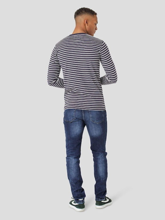 Herren Jeanshose Elastisch mit Slim Passform Blau