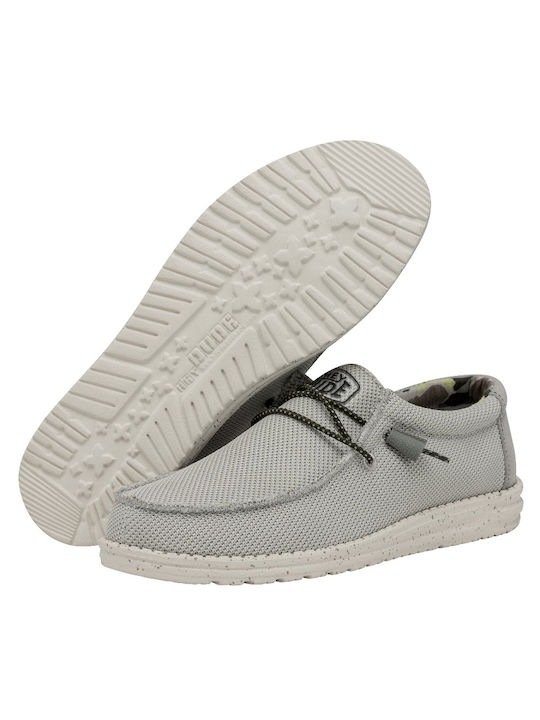 Hey Dude Wally Sox Men's Moccasins Gray