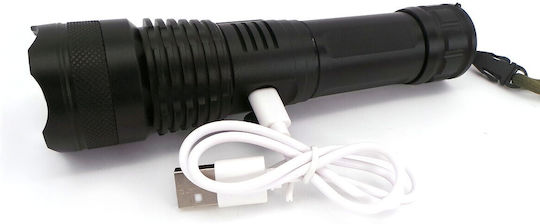 Επαναφορτιζόμενος Φακός LED IP67 με Μέγιστη Φωτεινότητα 10000lm