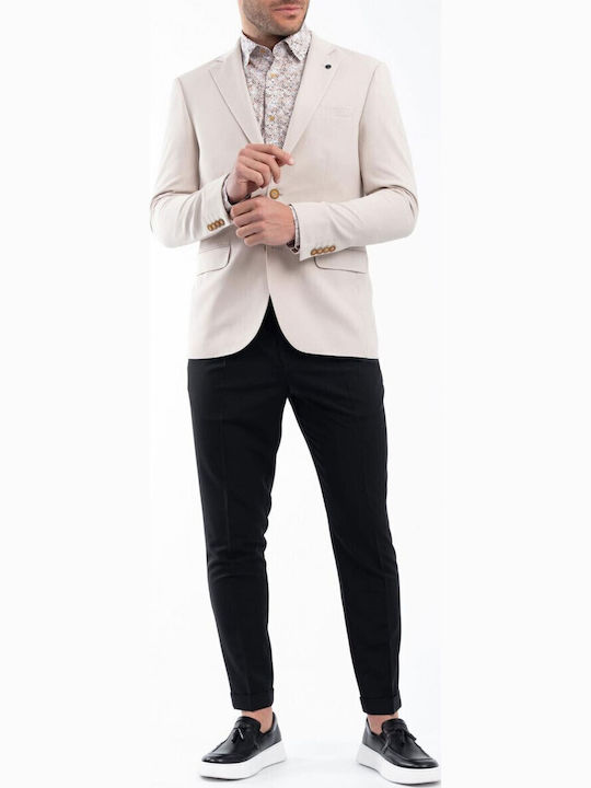 Vittorio Artist Sunset Summer Men’s Suit Jacket with Slim Fit Gray