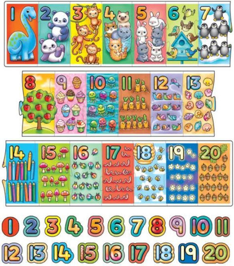 Orchard Toys "τεράστιοι Αριθμοί" (giant Number) Jigsaw Puzzle Ηλικίες 3-6 Ετών
