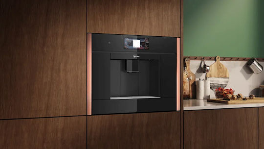 Neff Automatic Espresso Machine Built-in Pressure 19bar for Cappuccino with Grinder and Wi-Fi Brushed Bronze CL9TX11Y0 + ZC045BY0
