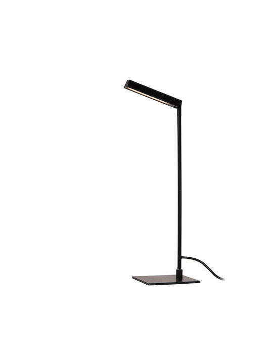 Lucide Lightning Μεταλλικό Πορτατίφ LED με Μαύρο Καπέλο και Βάση