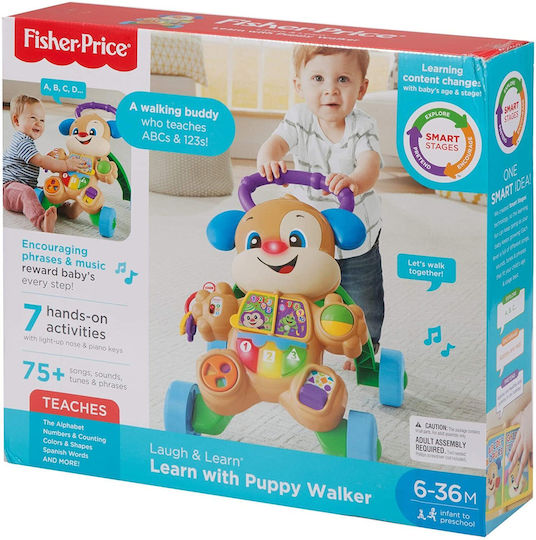 Fisher Price Puppy Ζωάκι για 6+ μηνών με Ήχους Πολύχρωμη
