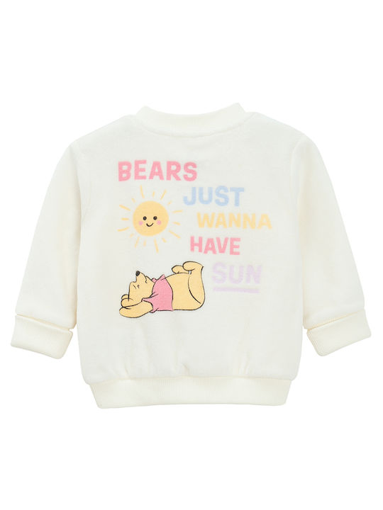 Kids' Set with Pants Winter 2pcs White Winnie Pooh Disney Mich