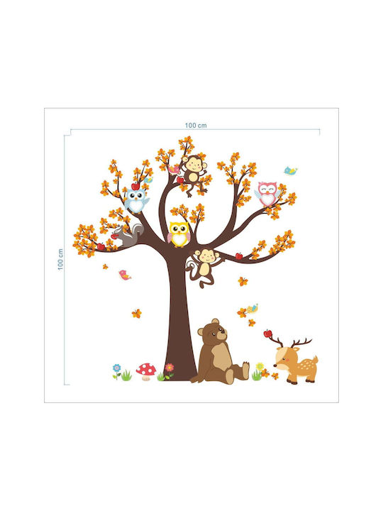 Autocolant Decorativ pentru Copii Perete 100x100buc