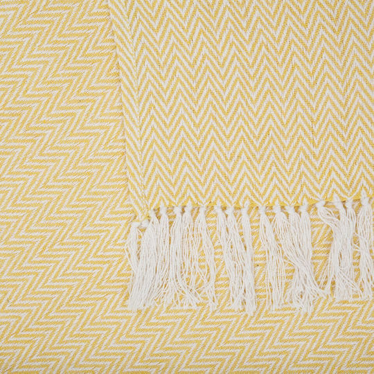 Heinner Decken & Couchdecken Sesselüberwurf 160x200cm Gelbes