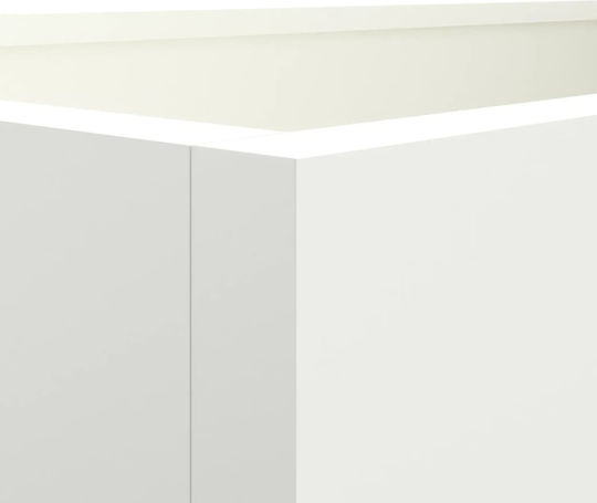 vidaXL Blumentopfständer Weiß 62cmx40cmx39cmcm.