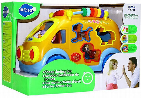 Hola Toys Vehicle Shapes with Light and Sounds for 18++ Months