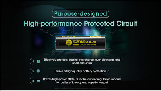 NiteCore Презареждаща батерия 18650 Li-ion 3600mAh 5V 1бр