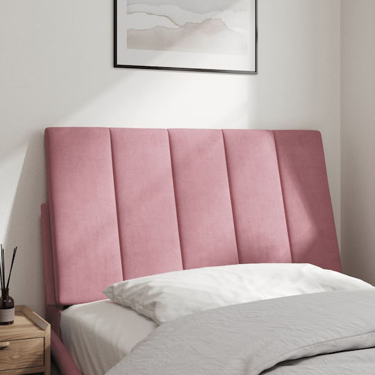 vidaXL Fabric Pink Bed Headboard Pillow 90x45cm