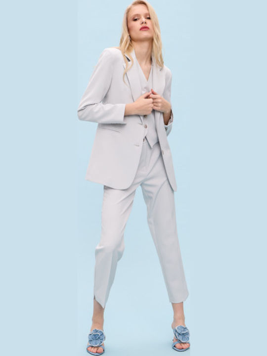 Passager Women's Waisted Blazer Grey