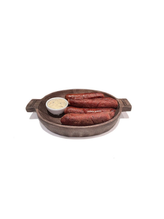 Karni Serving Bowl Round Wooden