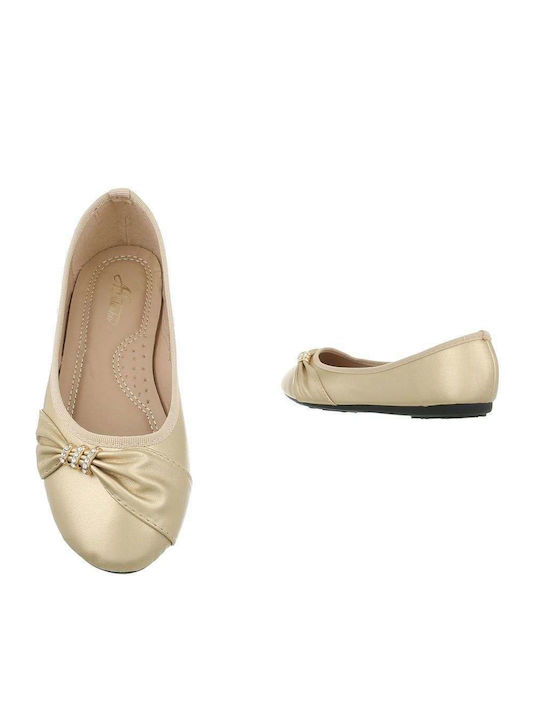 Juliet Damen Ballerinas in Beige Farbe