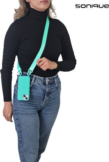 Sonique Back Cover Silicone 0.5mm with Strap Light Blue (Redmi 12 4G / Redmi 12 5G)