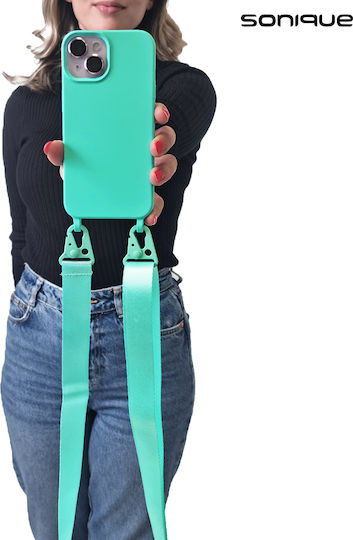 Sonique Back Cover Silicone 0.5mm with Strap Light Blue (Redmi 12 4G / Redmi 12 5G)