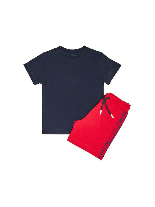 Sprint Kinder Set mit Shorts Sommer 2Stück Blue/red