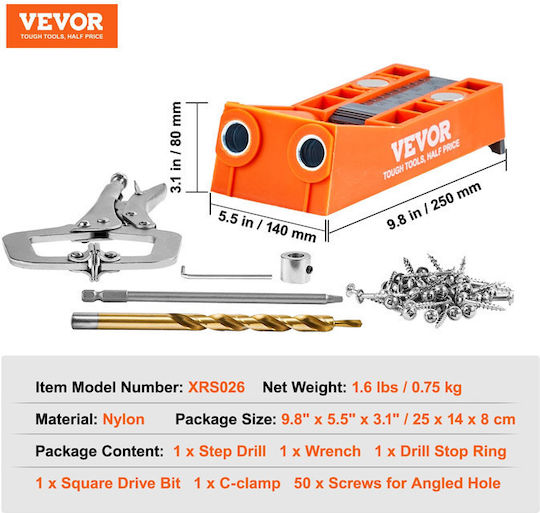 Vevor G3355-SXKKJPJJ Σετ Εργαλεία Χειρός 56τμχ