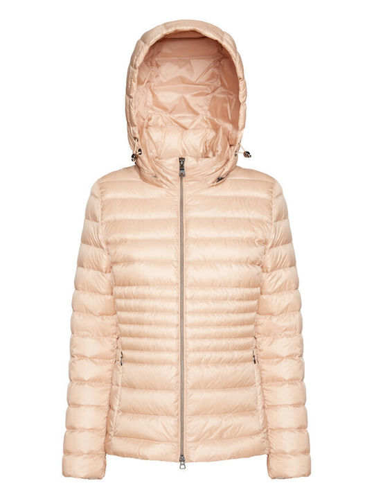 Jaysen Kurzes Damen Puffer Jacke für Winter Rosa