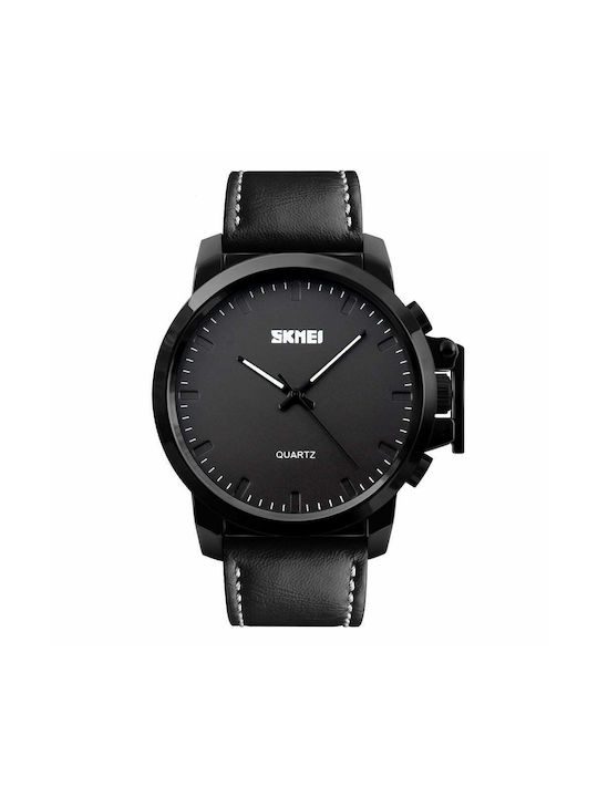 Skmei Watch Battery with Black Leather Strap