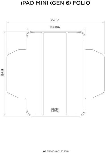 Καπακι Για Θηκη Quad Lock Folio Ipad Mini 6th Generetion Mag