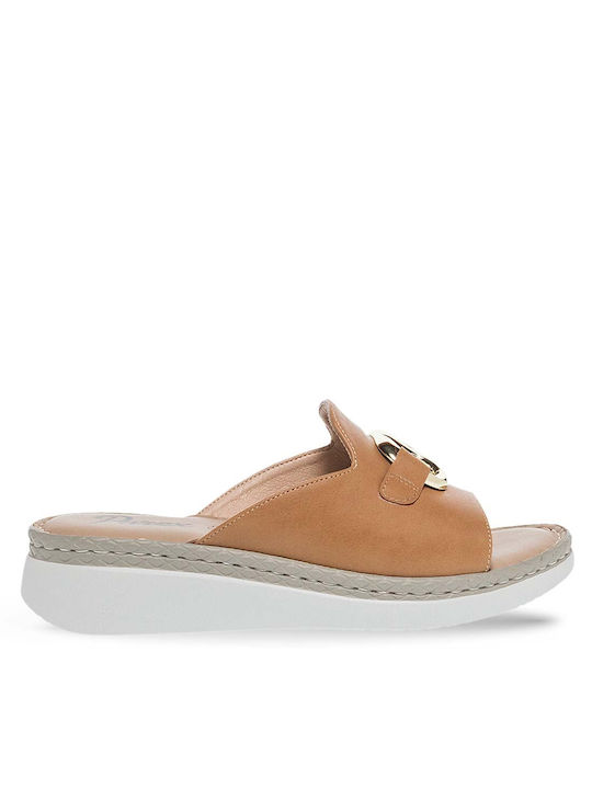 Parex Piele Sandale dama Pantofi cu platformă în Maro Culoare