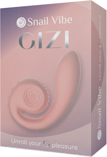 Snail Vibe Διπλός Δονητής 19cm Ροζ