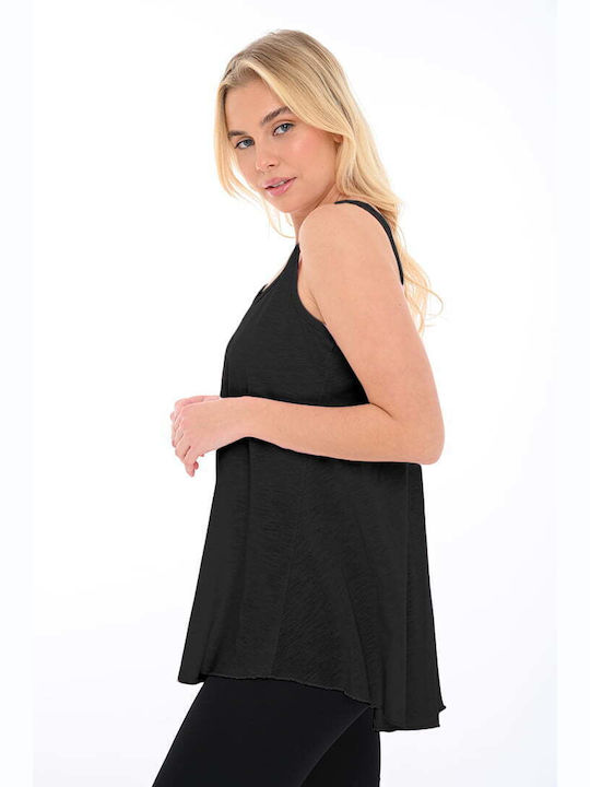 Bodymove Femeie Bluză-rochie Negru