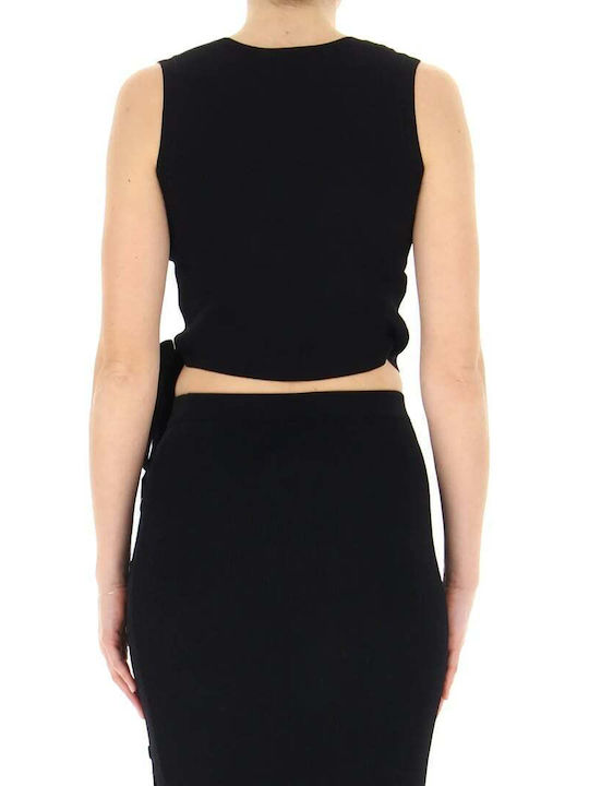 Women's Summer Crop Top Sleeveless Black 2411361103200.007