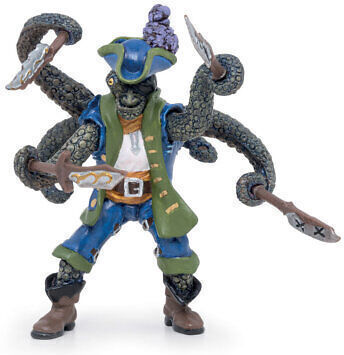 Papo Miniature Toy Octopus Mutant Pirate 6cm.