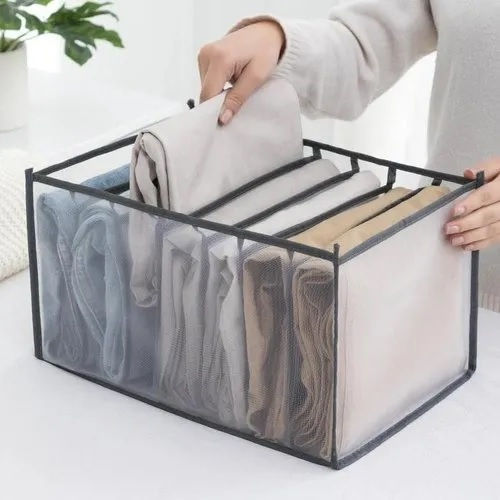 Plastic Storage Box for Clothes / Underwear in Gray Color 1pcs