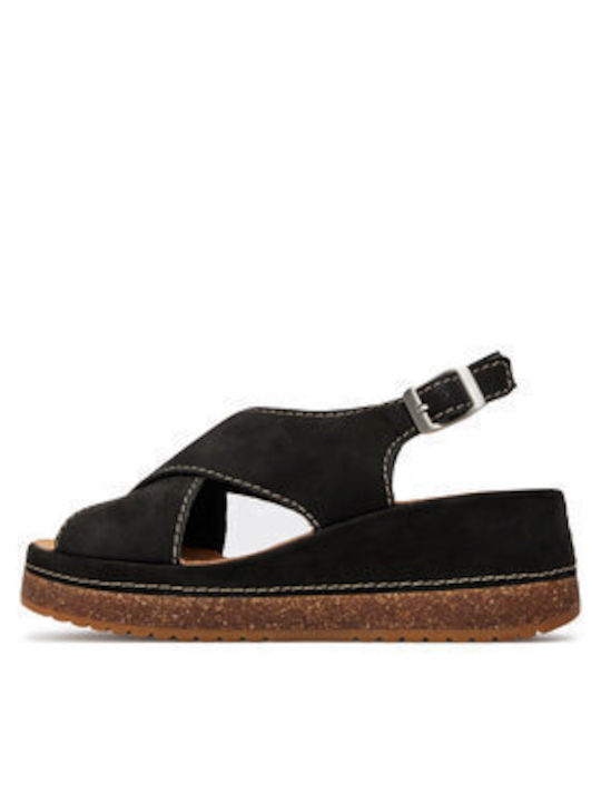 Clarks Platforme dama Negre