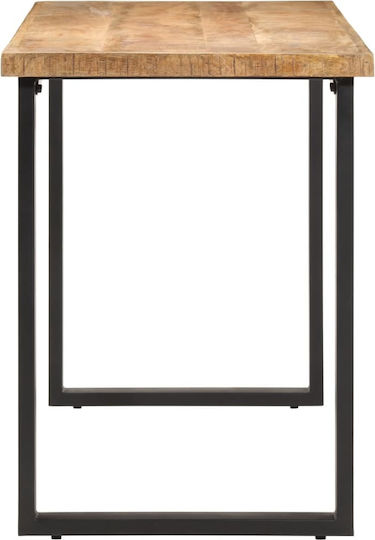 Table Dining Room from Solid Wood & Metal Mango 110x55x75cm