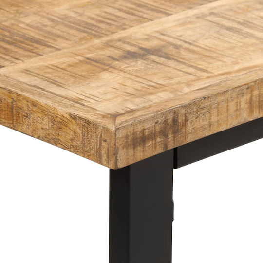 Table Dining Room from Solid Wood & Metal Mango 110x55x75cm