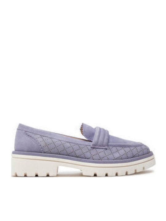 Mocasini dama în culoarea Violet