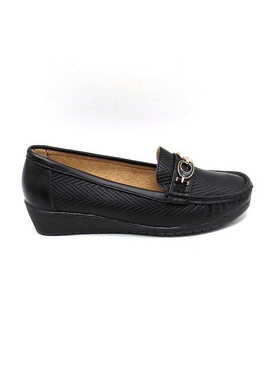 Super Mode Women's Moccasins in Black Color