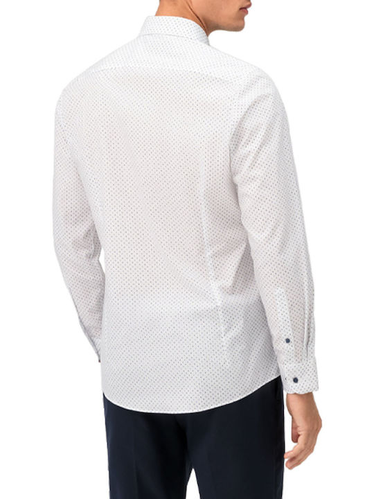 Olymp Level 5 Body Fit Men's Shirt Long Sleeve Cotton White