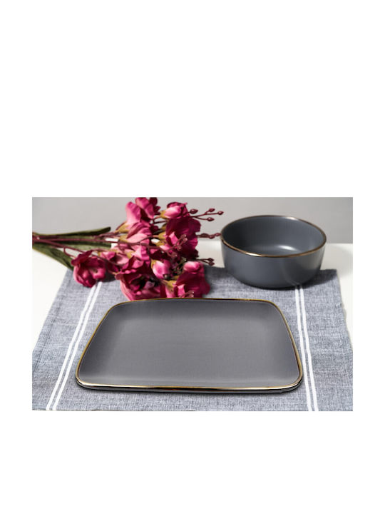 Heinner Calypso Plate Shallow Ceramic White with Diameter 32cm