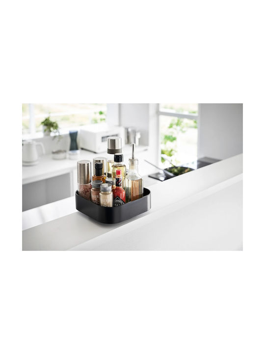 Yamazaki Kitchen Organizer Racks Plastic in Black Colour 20x20x6cm