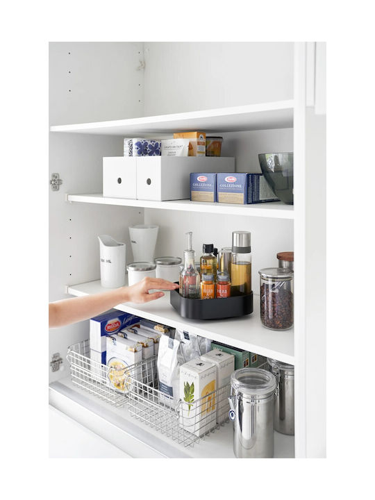 Yamazaki Kitchen Organizer Racks Plastic in Black Colour 20x20x6cm